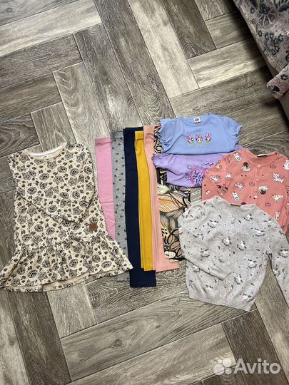 Пакет вещей для девочки 110+ туфли