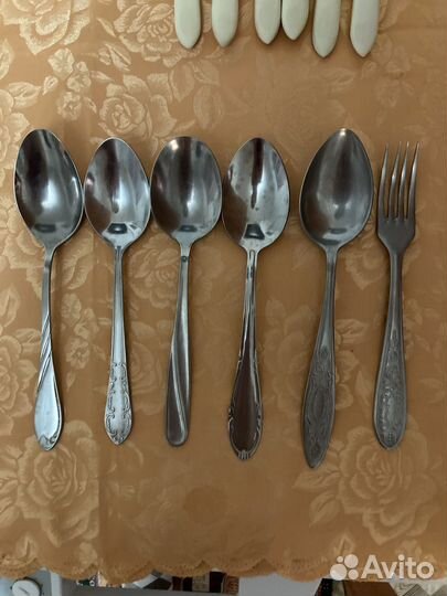 Ложка и вилки нержавейка,ножи, на добор