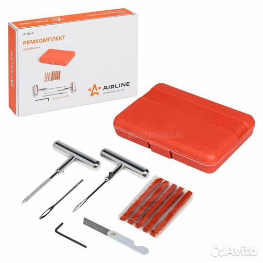 Airline atrk-4 Ремкомплект для ремонта б/к шин в к