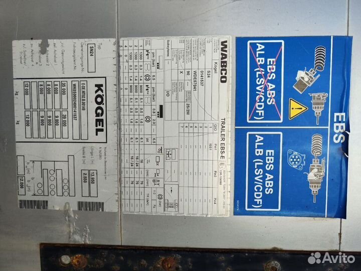 Полуприцеп шторно-бортовой Kogel SN24, 2011