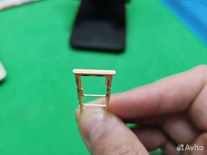 Лоток симкарты Samsung A23 оранжевый