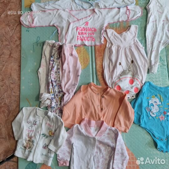 Вещи на девочку с рождения до года