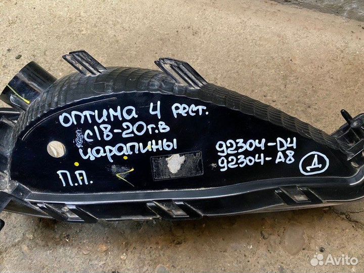 Фара противотуманная передняя правая Kia Optima 4
