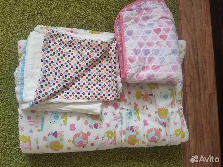 Одеяло детское летнее и зимнее набор