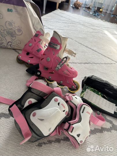 Ролики детские для девочек бу