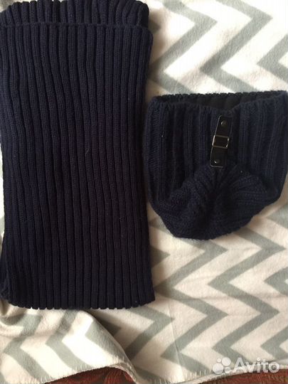 Шапка с шарфом