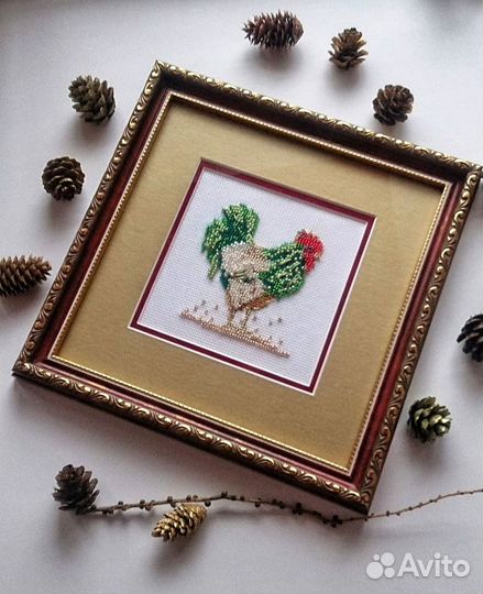 Вышивка Петушок бисер