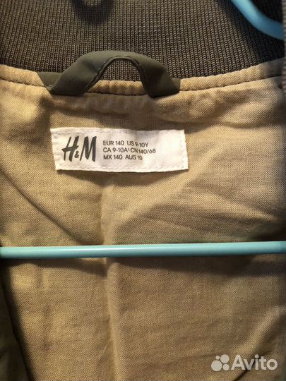 Бомбер для мальчика 140 H&M