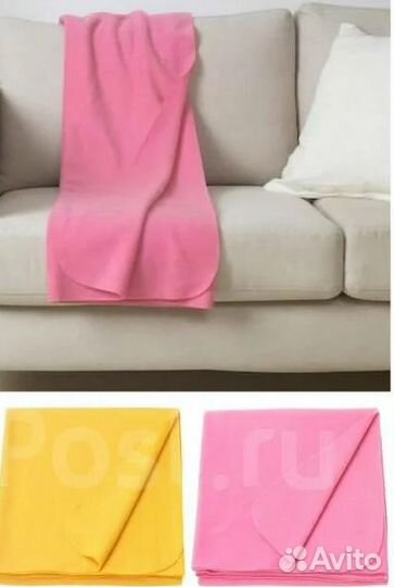 Плед икеа мандаринроз, 130 х 160 см