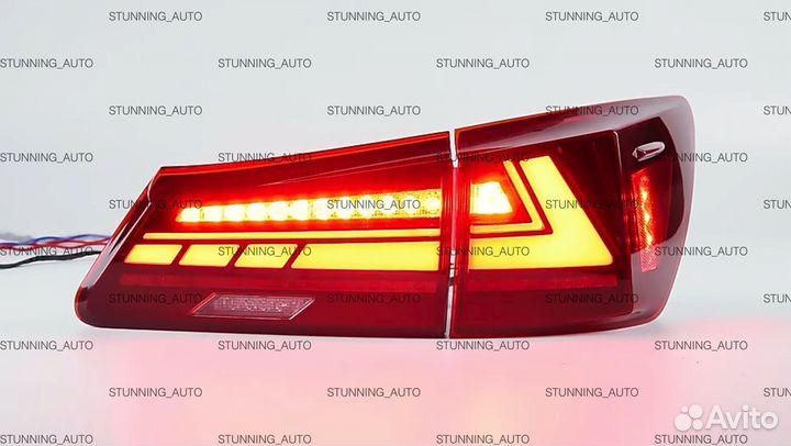 Фонари задние Lexus IS 250 IS 350 красные S2101