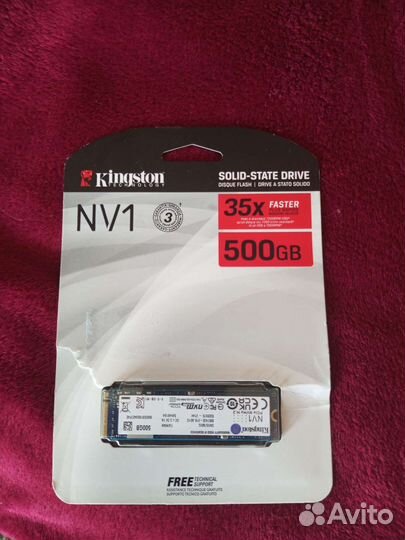 Ssd диск m2 nvme 500 gb Kingston NV1 nvme