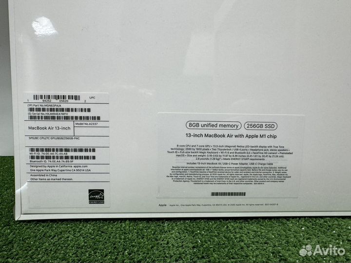 Macbook air 13 m1 8/256 grey mgn63