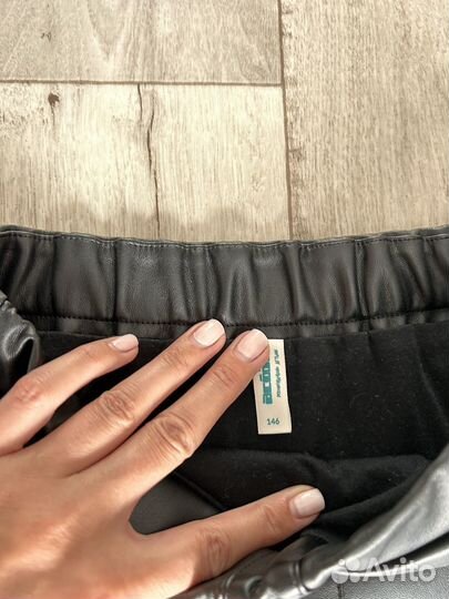Кожаная юбка для девочки