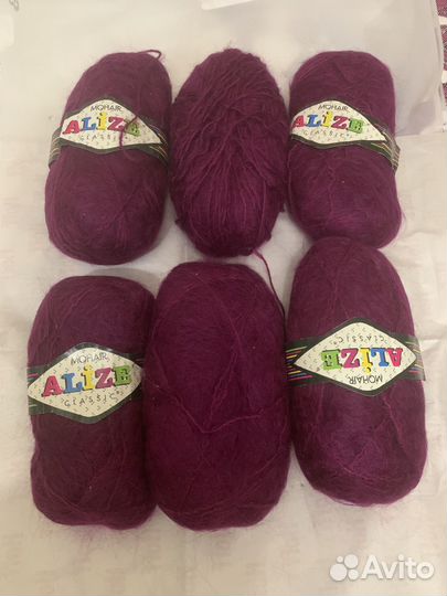 Пряжа мохер