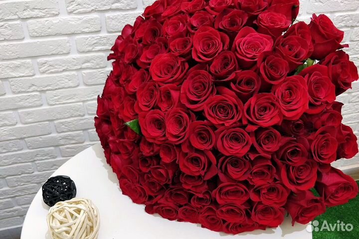 Розы 101 красная