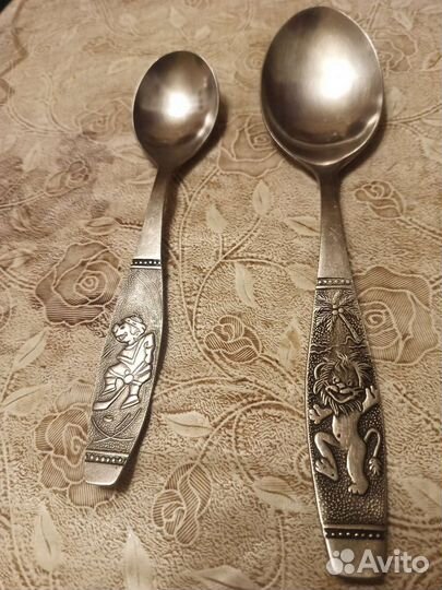 Ретро ложки с мульт персонажами СССР