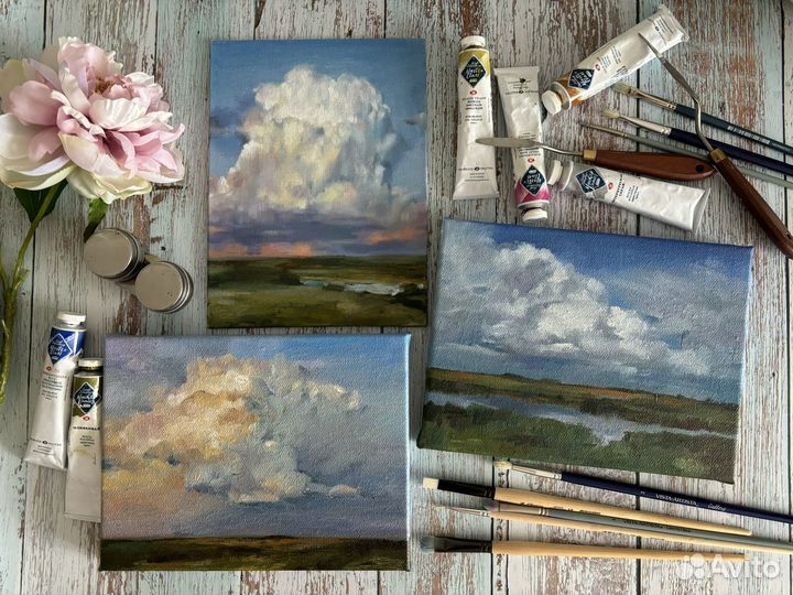 Картины маслом (этюд пейзаж)