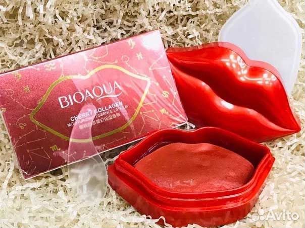 Bioaqua, Патчи для губ с вишней Cherry Collagen, 2