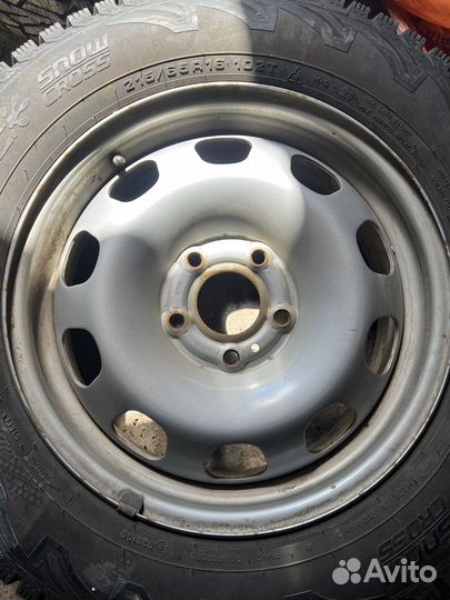 Штампованные диски r16 Renault/Nissan