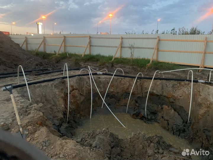 Строительное водопонижение грунтов иглофильтрами