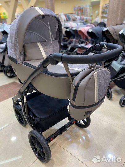 Коляска AIR 2в1 (bexa) (03 (латте кожа+латте)