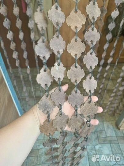 Штора деревянная на дверной проем