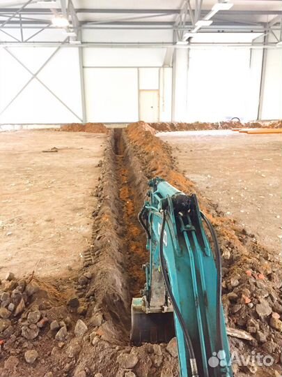 Аренда миниэкскаватора Дренаж Водоснабжение Заезд