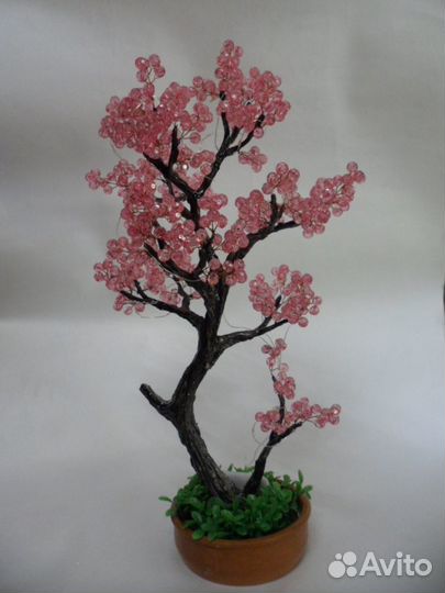 Цветы и деревья из бисера