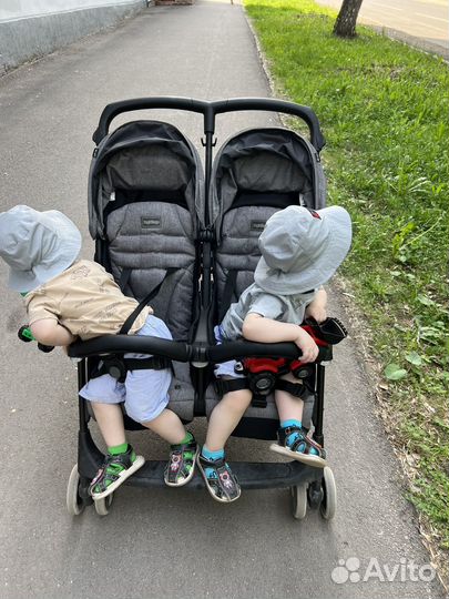 Коляска для двойни peg perego