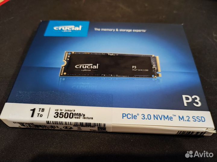 SSD M.2 накопитель Crucial P3 Plus 2 тб (Новый)