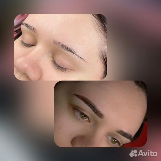 Перманентный макияж бровей, губ