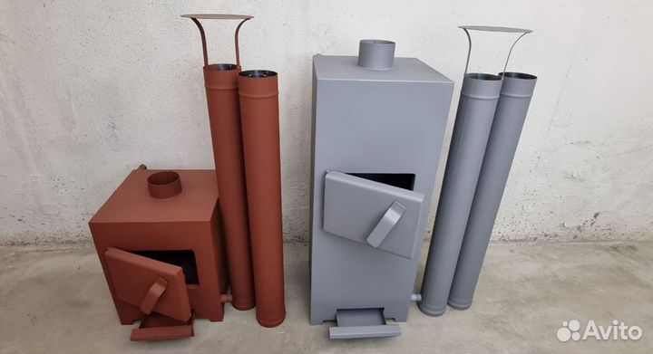 Печь для бассейна на дровах из нержавеющей стали