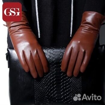 Перчатки женские коричневые новые