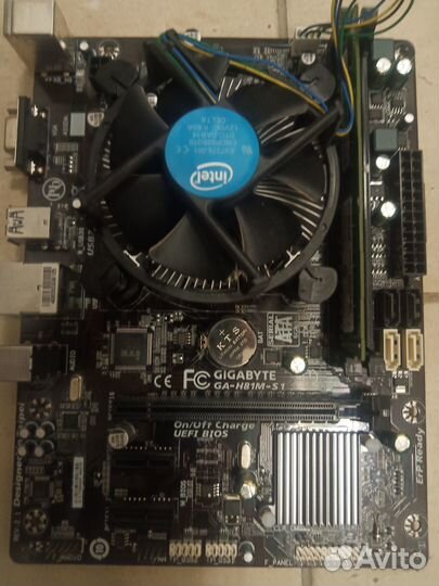 Intel Core i3-4170 + Gigabyte GA-H81M-S1 + 8GBRam