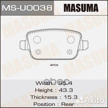 Тормозные колодки дисковые ford galaxy/kuga/MON