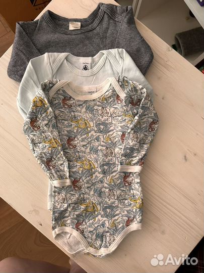 Боди на мальчика 74 см Petit Bateau