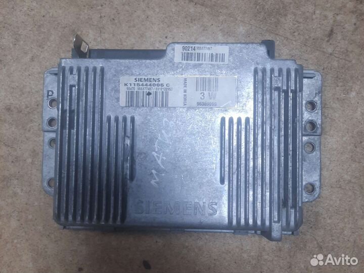 Блок управления двигателем daewoo matiz