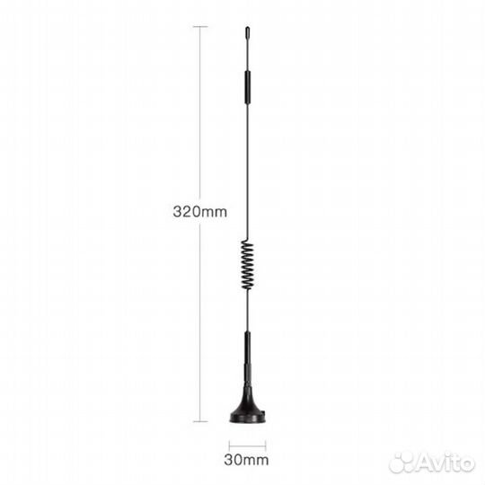 Антенна GSM/3G/4G 698-2700Мгц, кабель 3м