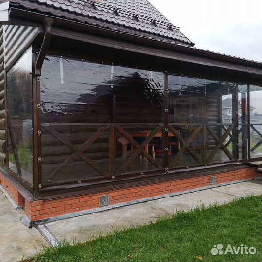 Мягкие окна пвх для террас