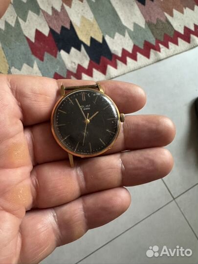 Часы Полет СССР позолоченные au 20