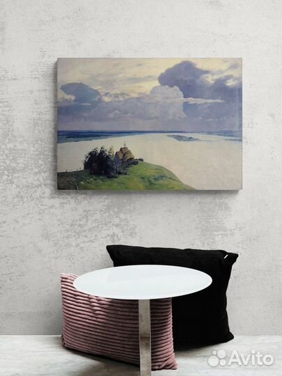 Картина Исаака Левитана - Над вечным покоем 50х70