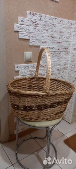 Корзина плетеная большая