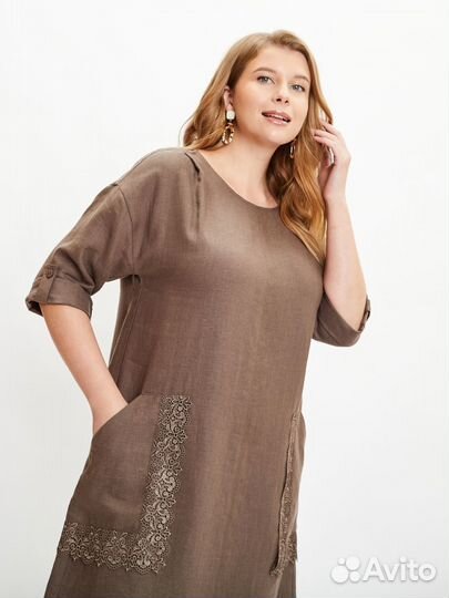 Платье лён 100 Electrastyle