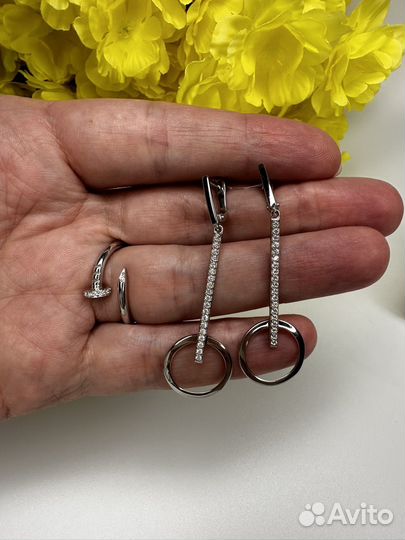 Серебряные серьги