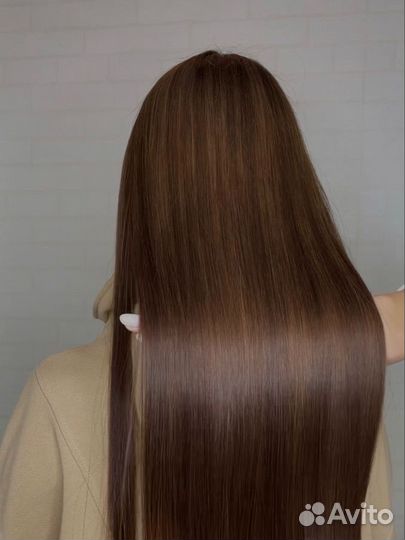 Кератиновое выпрямление волос