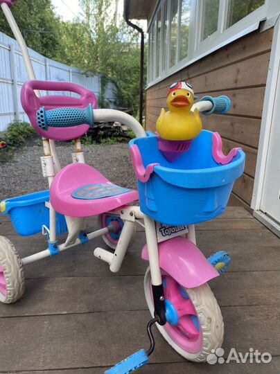Детский велосипед с ручкой бу