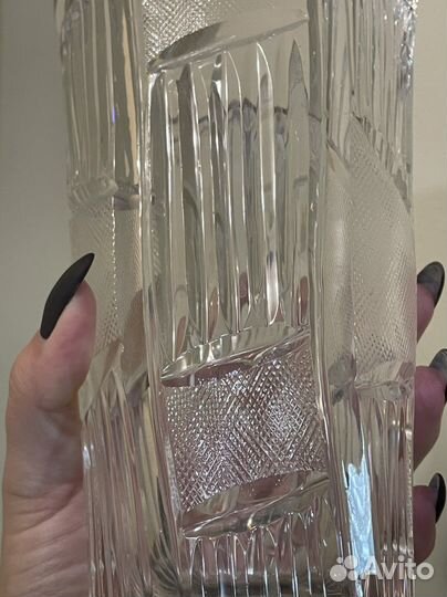 Ваза для цветов хрустальная СССР