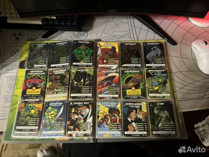 Коллекционные карточки черепашки ниндзя