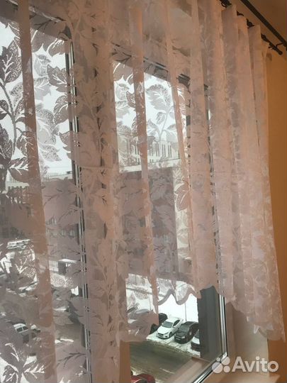 Штора для кухни арка