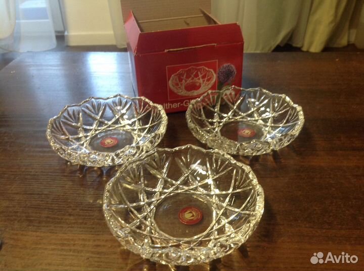 Новый набор из трёх салатниц/конфетниц